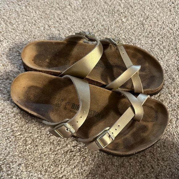 Birkenstock Gold Sandals - Picture 1 of 4